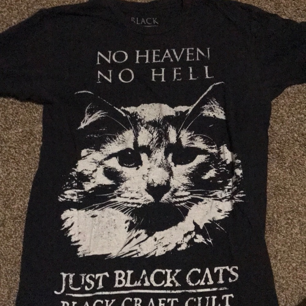 Black craft cult “no heaven no hell” shirt